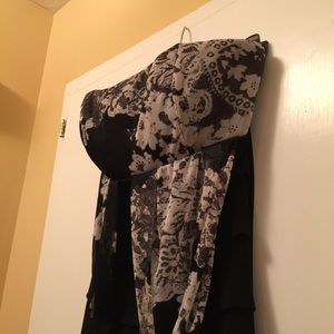 Women's Halter Top Black & White Dress Size 12